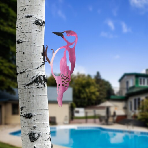 Obiect decorativ de grădină, Bird on the branch 21, 30x18 cm, Multicolor