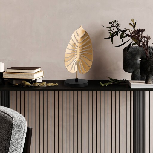 Decoratiune, Dm-007, 32x16x13 cm, Aur/Negru