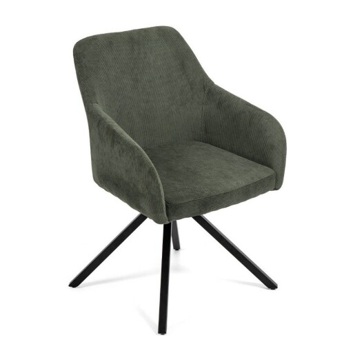 Scaun de sufragerie verde tapițat Lunio – Bonami Essentials