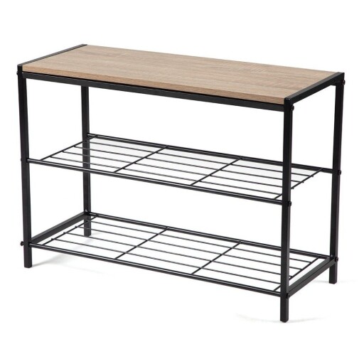 Pantofar negru din oțel 63x44x30 cm Asten – Bonami Essentials