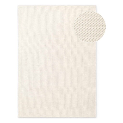 Covor crem țesut manual din lână 160x230 cm Lyon Beans – Elle Decoration