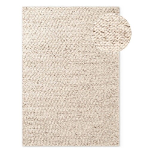 Covor bej/în culoare naturală țesut manual din lână 140x200 cm Lyon Beans – Elle Decoration