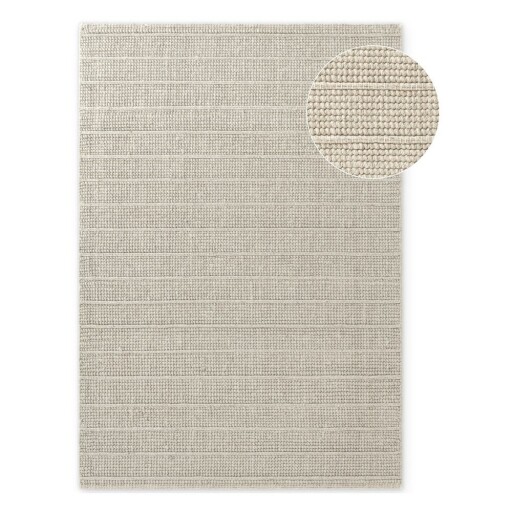 Covor crem țesut manual din lână 160x230 cm Camden Parker – Ted Baker