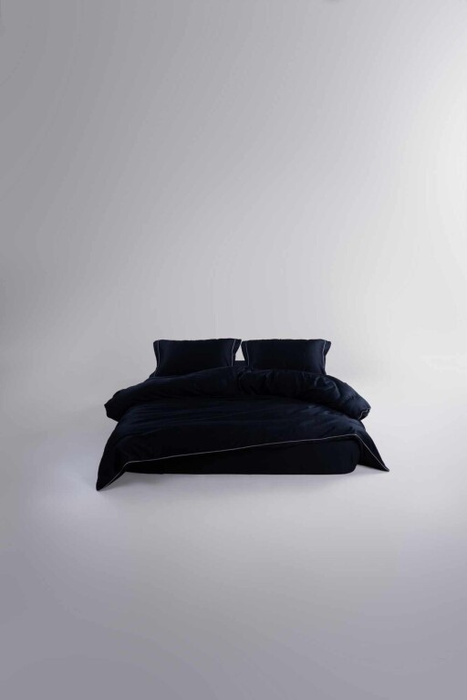 Lenjerie de pat dubla, L'essentiel Maison, Anya, Negru