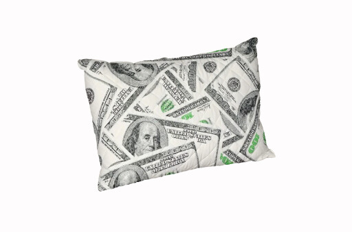 Perna Dollar Dream, microfibra matlasata Alcam, 50x70 cm