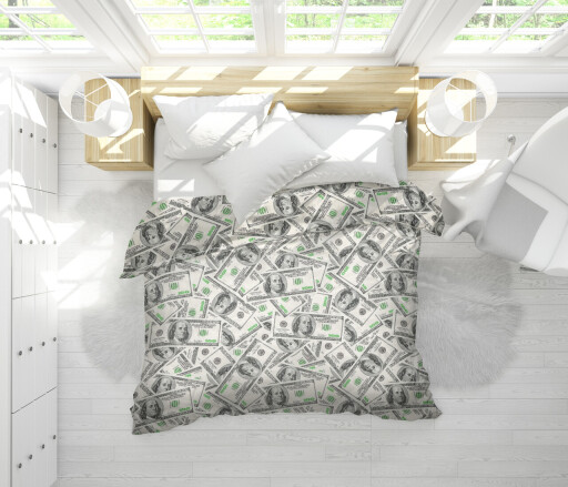 Pilota Dollar Dream, microfibra matlasata, 180x200 cm, 250g/mp
