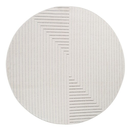 Covor pentru exterior și interior crem rotund ø 120 cm Nova 1202 – Ayyildiz Carpets