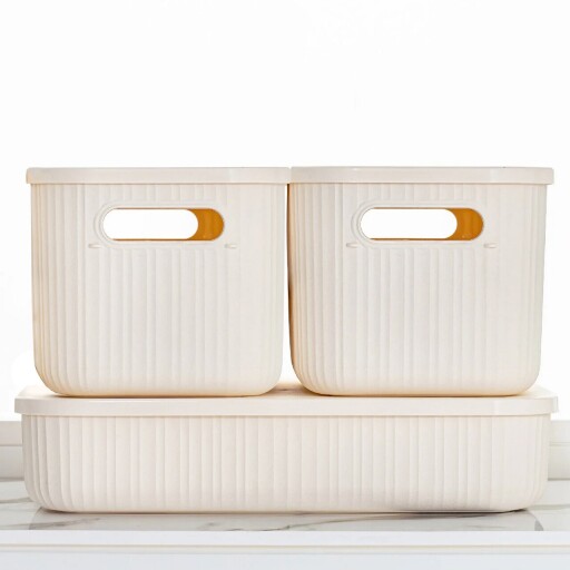 Organizator de birou, 241397, Plastic, Ecru