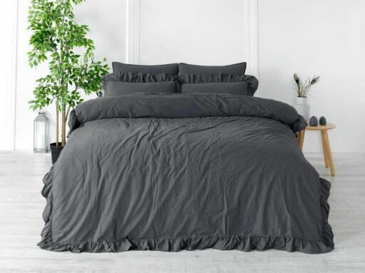 Lenjerie de pat dubla, L'essentiel Maison, Exclusive, Gri