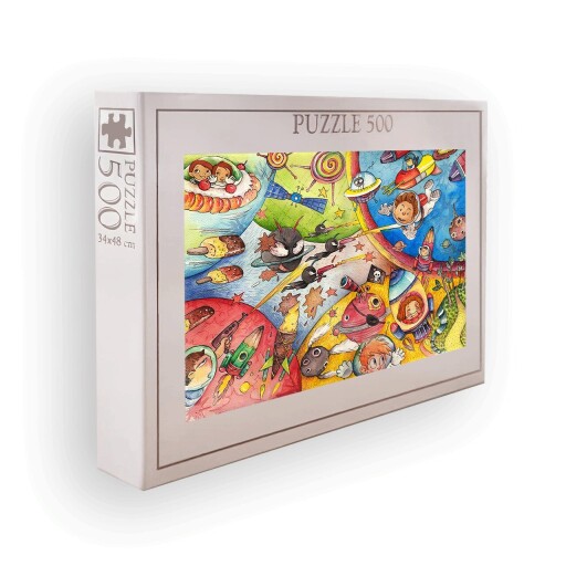 Puzzle, Wallxpert, PZL_0137_500, Multicolor