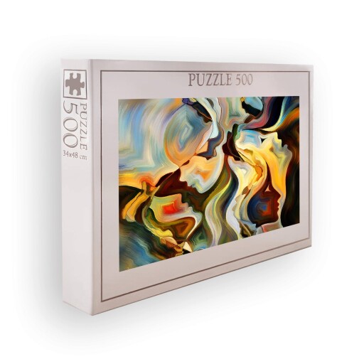 Puzzle, Wallxpert, PZL_098_500, Multicolor