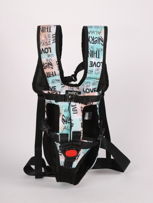 Transportor frontal pentru câini, Paws &amp; Whiskers, Premium, Albastru