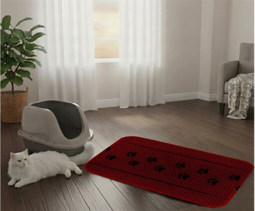 Covoras litiera pentru colectarea granulelor de nisip, Paws &amp; Whiskers, Cat Lıtter Mat 14, Multicolor
