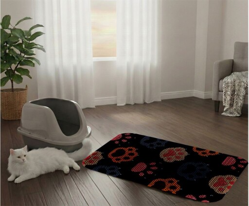 Covoras litiera pentru colectarea granulelor de nisip, Paws &amp; Whiskers, Cat Lıtter Mat 16, Multicolor