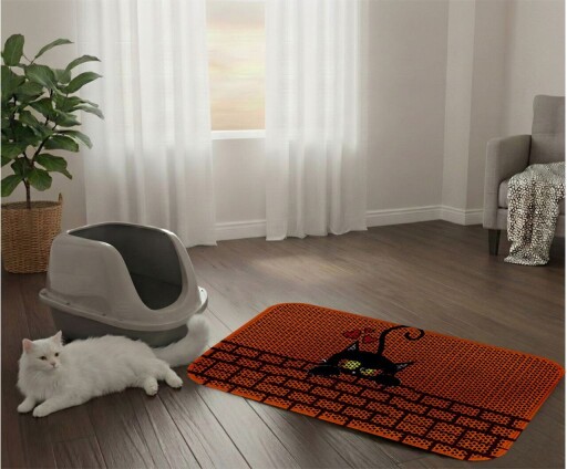 Covoras litiera pentru colectarea granulelor de nisip, Paws &amp; Whiskers, Cat Lıtter Mat 35, Multicolor