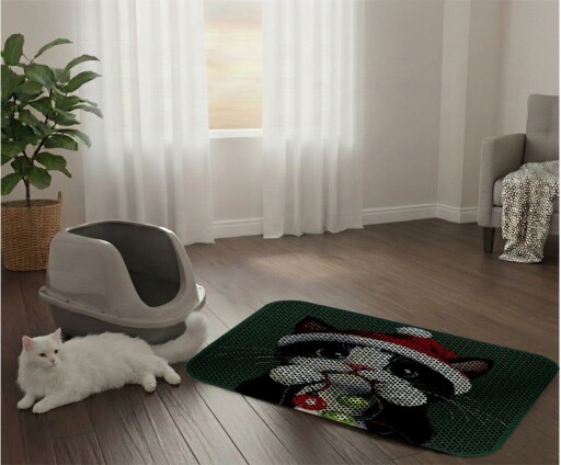 Covoras litiera pentru colectarea granulelor de nisip, Paws &amp; Whiskers, Cat Lıtter Mat 36, Multicolor