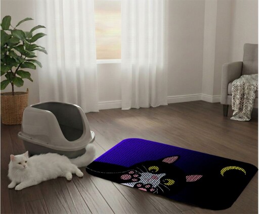 Covoras litiera pentru colectarea granulelor de nisip, Paws &amp; Whiskers, Cat Lıtter Mat 65, Multicolor