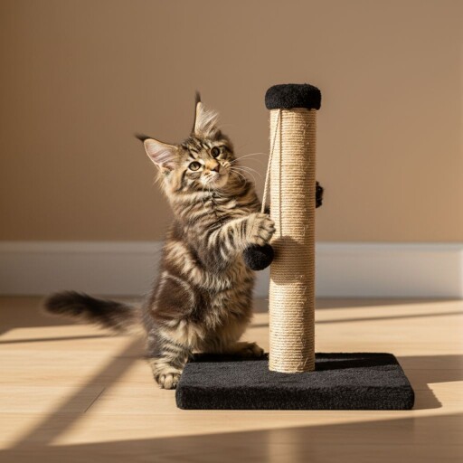 Zgarietor pentru pisici, Paws &amp; Whiskers, Luca, Negru