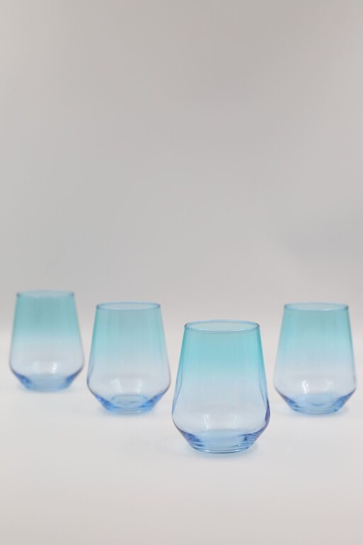 Set pahare, Hermia, 127RKL1152, Albastru / Turcoaz