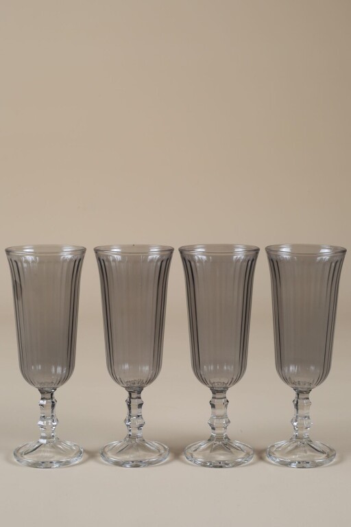 Set de pahare de vin, Hermia, 127RKL1175, Fumuriu