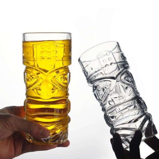 Set de pahare de cocktail, Hermia, 244VTR1119, 420 ml, Transparent