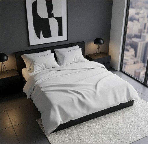 Lenjerie de pat pentru o persoana Single XXL (DE), 2 piese, L'essentiel Maison, White, Alb
