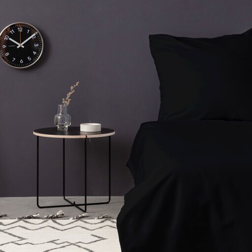 Lenjerie de pat pentru o persoana (DE), L'essentiel Maison, De Black, Negru
