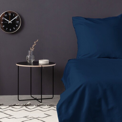 Lenjerie de pat pentru o persoana (FR), L'essentiel Maison, De Petrol Blue, Albastru petrol