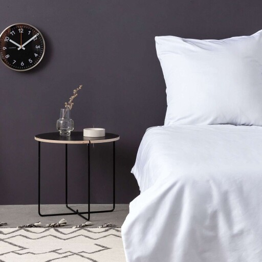Lenjerie de pat dubla Super King (EU) (IT), 3 piese, L'essentiel Maison, De White, Alb