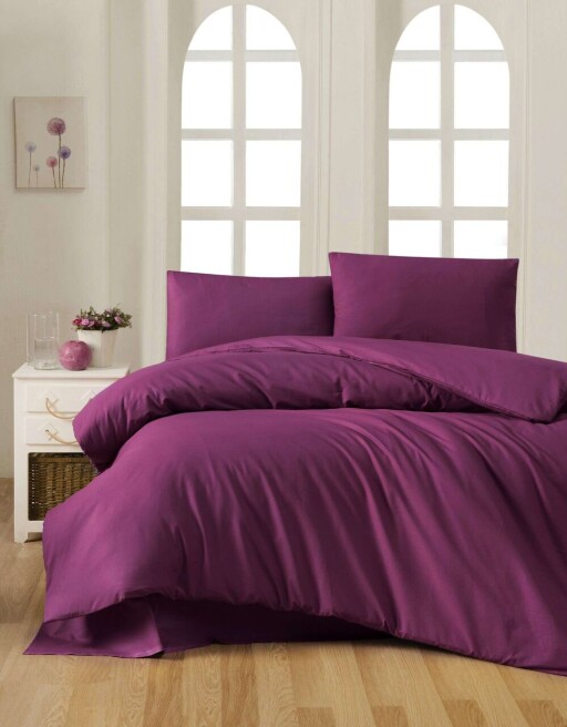 Lenjerie de pat dubla Super King (EU) (IT), L'essentiel Maison, Purple, Mov