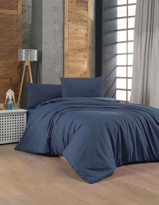 Lenjerie de pat dubla Super King (EU) (IT), L'essentiel Maison, Dark Blue, Albastru inchis