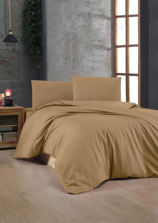 Lenjerie de pat dubla Super King (EU) (IT), L'essentiel Maison, Light Brown, Maro deschis