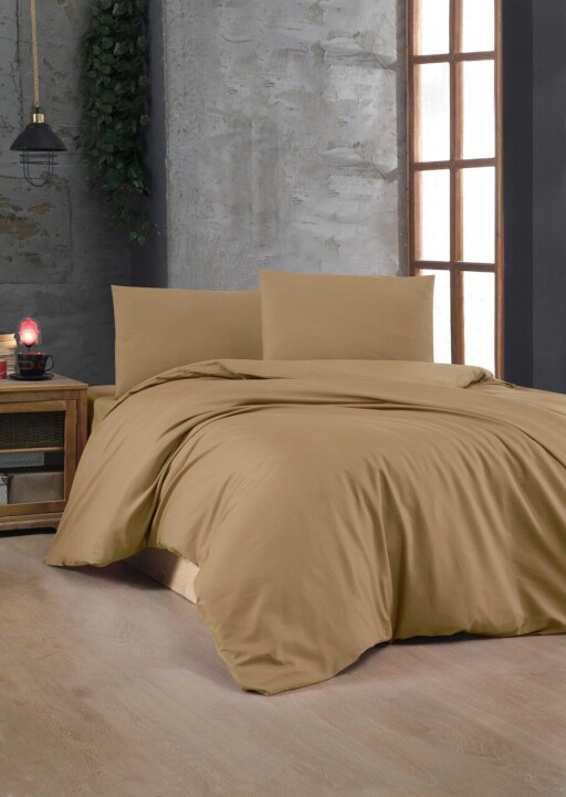 Lenjerie de pat dubla (FR), L'essentiel Maison, Light Brown, Maro deschis