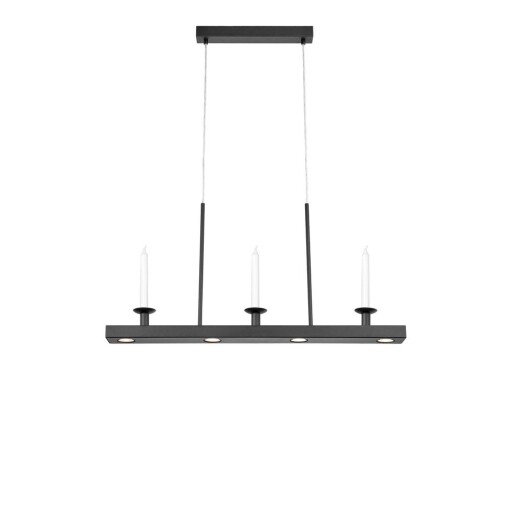 Lustră neagră LED cu intensitate reglabilă din metal Dining – Markslöjd