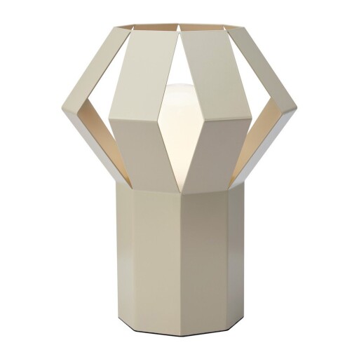 Veioză bej din metal cu abajur din metal (înălțime 27 cm) Octa – Markslöjd