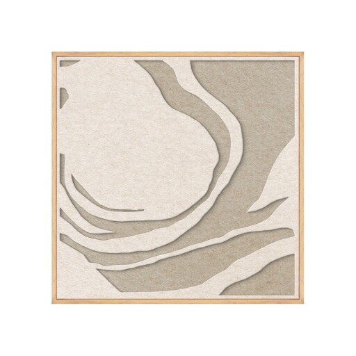 Tablou cu ramă/acustic 3D 62x62 cm Silent Whisper 1 – Malerifabrikken