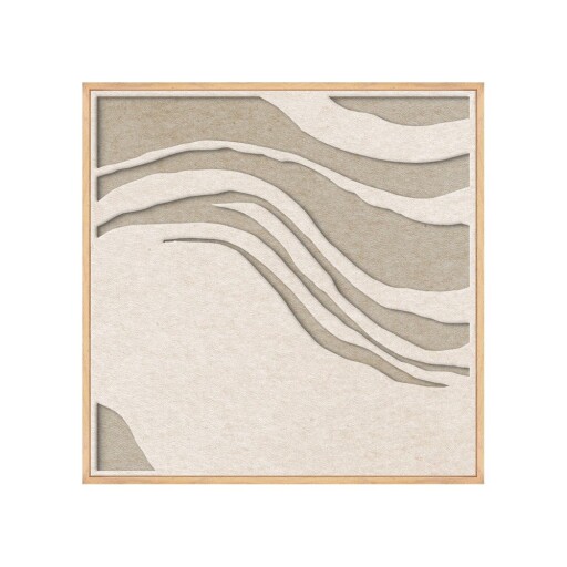 Tablou cu ramă/acustic 3D 62x62 cm Sacred Silence 2 – Malerifabrikken