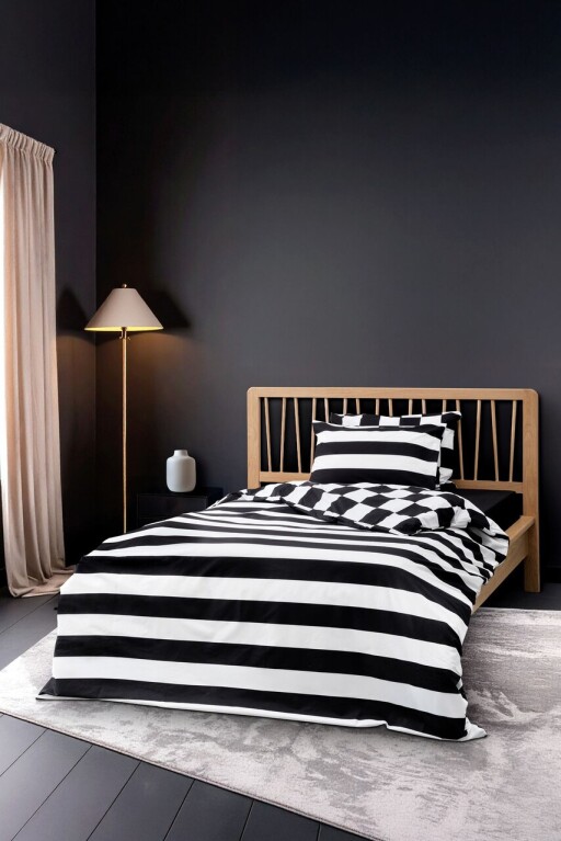 Lenjerie de pat pentru o persoana (FR), L'essentiel Maison, Code, Negru