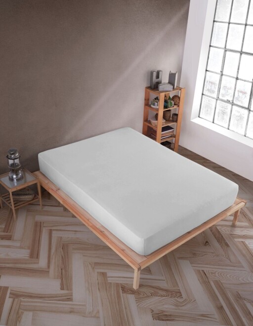 Cearceaf de pat cu elastic Jersey Queen (DE), L'essentiel Maison, Grey, Gri
