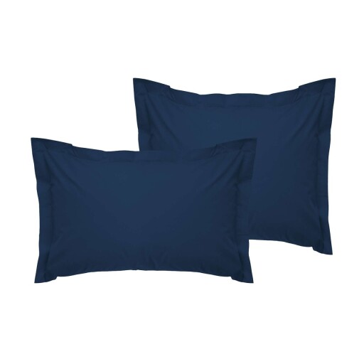Set 2 fete de perna Oxford Satin, L'essentiel Maison, De Petrol Blue, Albastru petrol
