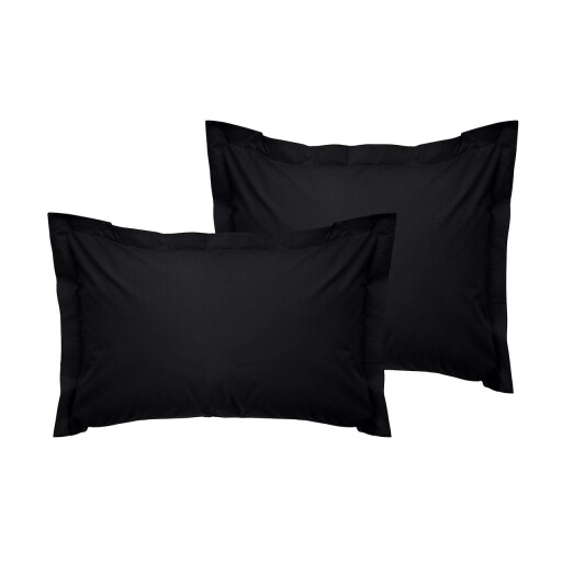 Set 2 fete de perna Oxford Satin (DE), L'essentiel Maison, De Black, Negru