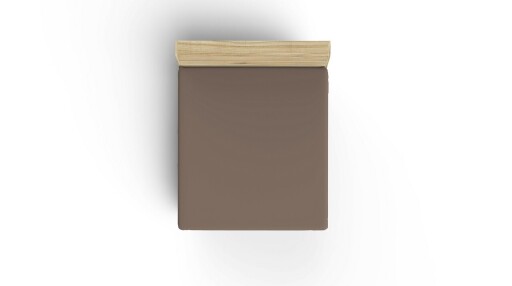 Cearceaf de pat cu elastic Ranforce Single (FR) (IT) (ES) (DE), L'essentiel Maison, Brown, Maro