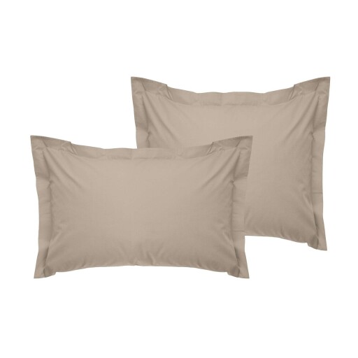 Set 2 fete de perna Oxford Satin (EU) (IT), L'essentiel Maison, De Beige, Bej