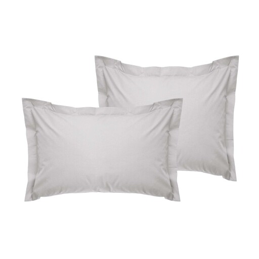 Set 2 fete de perna Oxford Satin (EU) (IT), L'essentiel Maison, De Light Grey, Gri deschis