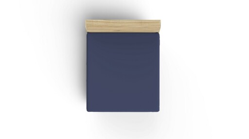 Cearceaf de pat cu elastic Ranforce Double (FR) (IT) (ES) (DE), L'essentiel Maison, Dark Blue, Albastru inchis
