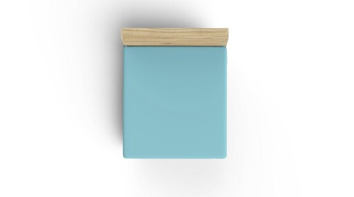 Cearceaf de pat cu elastic Ranforce Double (FR) (IT) (ES) (DE), L'essentiel Maison, Turquoise, Turcoaz