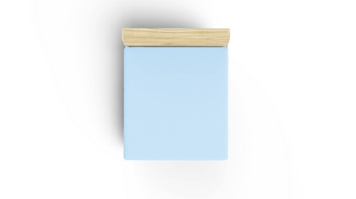 Cearceaf de pat cu elastic Ranforce Queen (DE), L'essentiel Maison, Light Blue, Albastru deschis