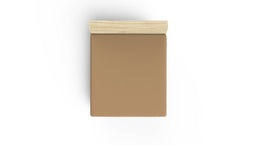 Cearceaf de pat cu elastic Ranforce Queen (DE), L'essentiel Maison, Light Brown, Maro deschis