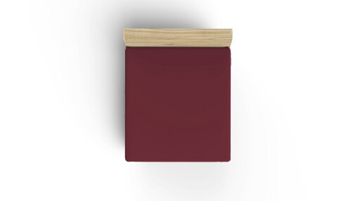 Cearceaf de pat cu elastic Ranforce King (FR) (IT) (ES) (DE), L'essentiel Maison, Maroon, Maro