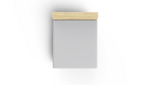 Cearceaf de pat cu elastic Ranforce Single XL (DE), L'essentiel Maison, Grey, Gri